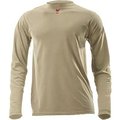National Safety Apparel DRIFIRE Lightweight Long Sleeve FR T-Shirt, M, Desert Sand,  DF2-CM-446LS-DS-MD